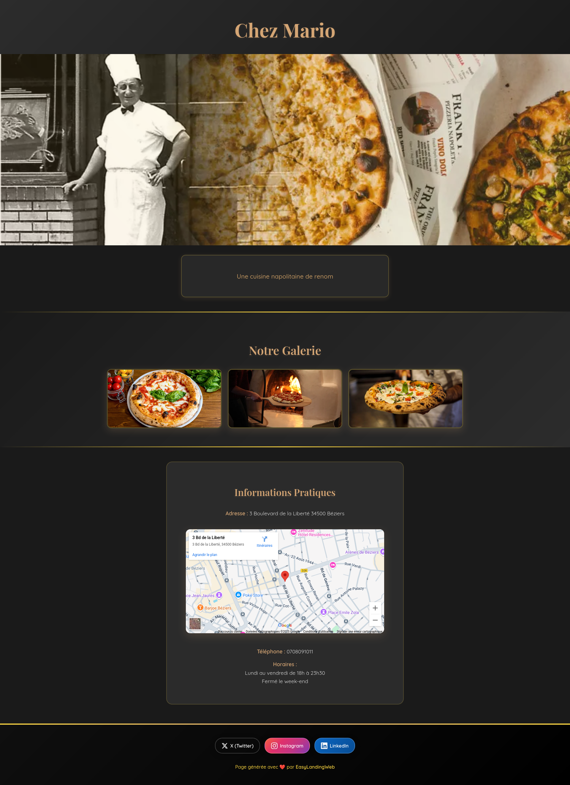 Template Simple – Mode sombre